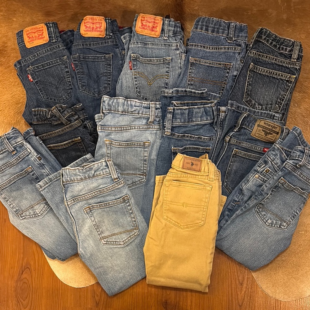 13 Pair of Assorted Boys Denim Jeans